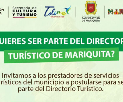 Imagen informativa para las personas que desean ser miembros de directorio turístico de Mariquita