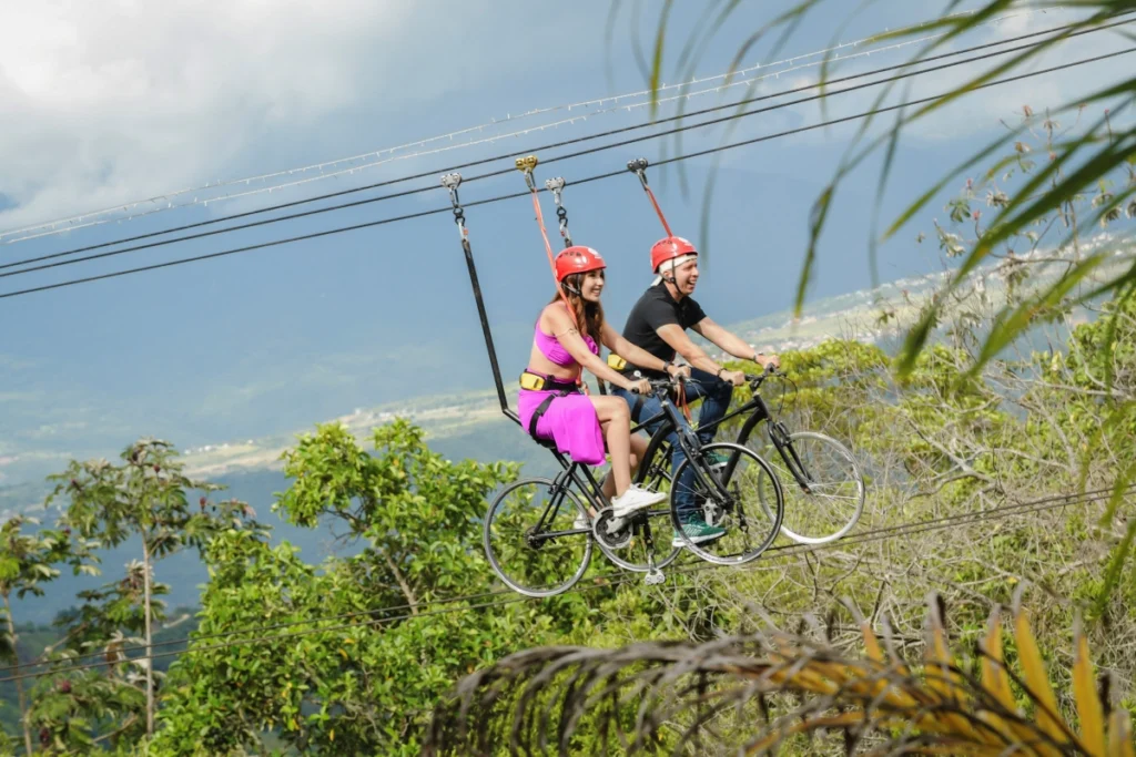 Foto bicicletas aéreas